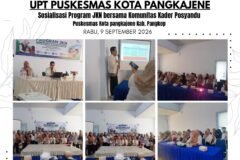Tingkatkan Pemahaman Jaminan Kesehatan, UPT Puskesmas Kota Pangkajene Gelar Sosialisasi Program JKN Bersama Kader Posyandu